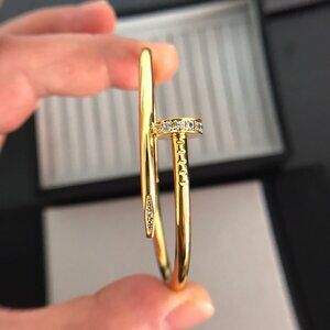 Cartier gold nail bracelet